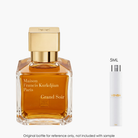 Maison Francis Kurkdjian Grand Soir EDP by Maison Francis Kurkdjian for Unisex — fragrance bottle close-up | Venba Fragrance