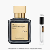 Maison Francis Kurkdjian Oud Extrait by Maison Francis Kurkdjian for Men — fragrance bottle close-up | Venba Fragrance