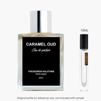 Theodoros Kalotinis Caramel Oud EDP by Theodoros Kalotinis for Unisex — sample vial close-up | Venba Fragrance