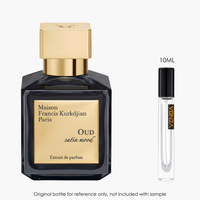 Maison Francis Kurkdjian Oud Silk Mood Extrait by Maison Francis Kurkdjian for Unisex — sample vial close-up | Venba...