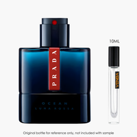 Prada Luna Rossa Ocean EDT by Prada for Men — sample vial close-up | Venba Fragrance