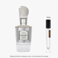 Mind Games Blockade Extrait by Mind Games for Unisex — fragrance bottle close-up | Venba Fragrance