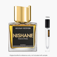 Nishane Sultan Vetiver Extrait by Nishane for Unisex — fragrance bottle close-up | Venba Fragrance